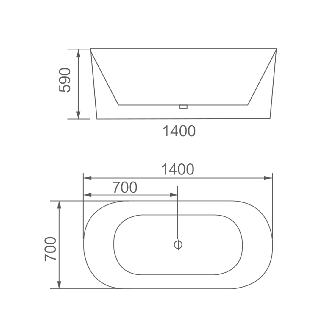 Bồn tắm độc lập D-2008