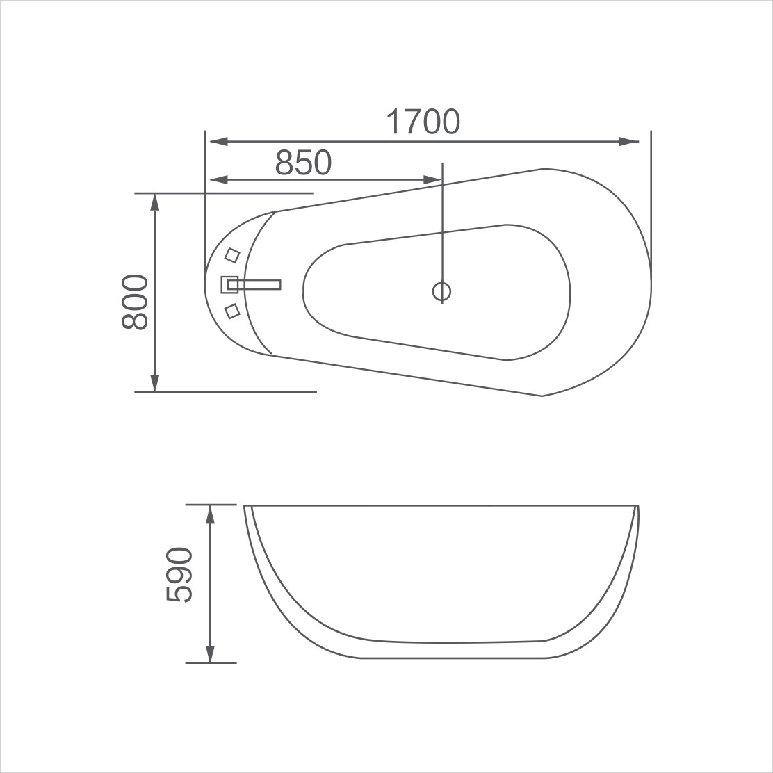 Bồn tắm độc lập (DT-3004)