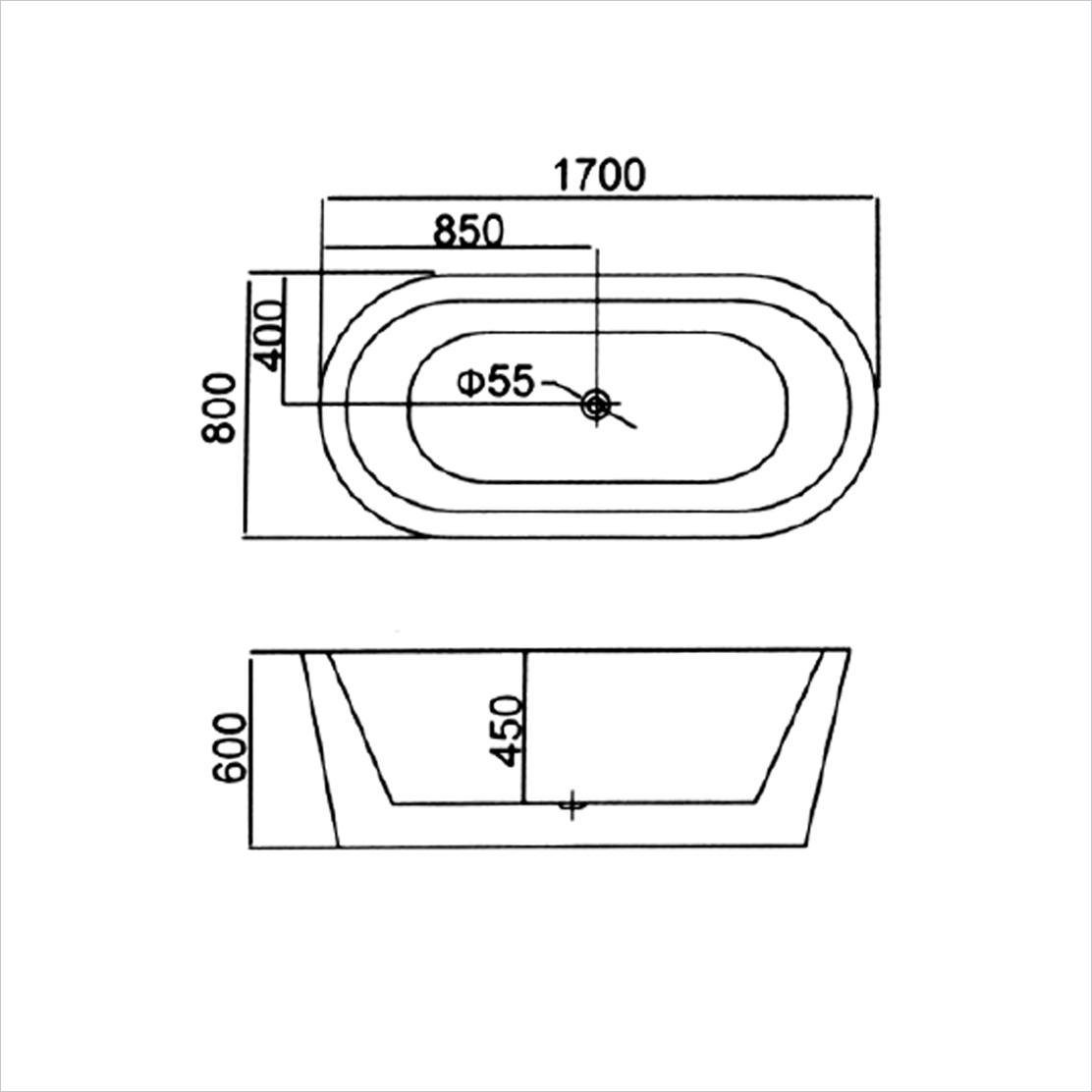 Bồn tắm độc lập (DT-2005)