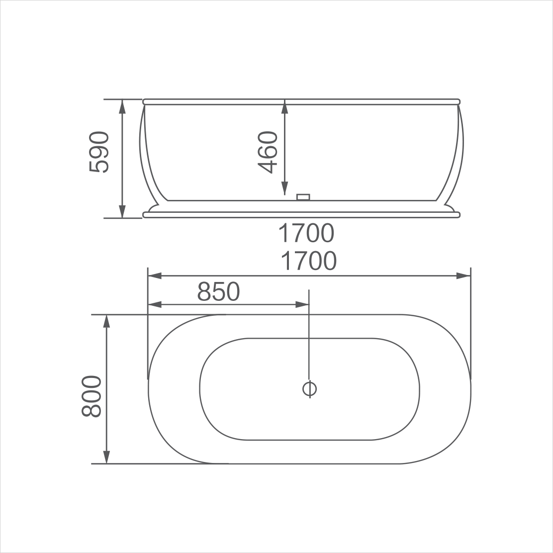 Bồn tắm độc lập (DT-2007)