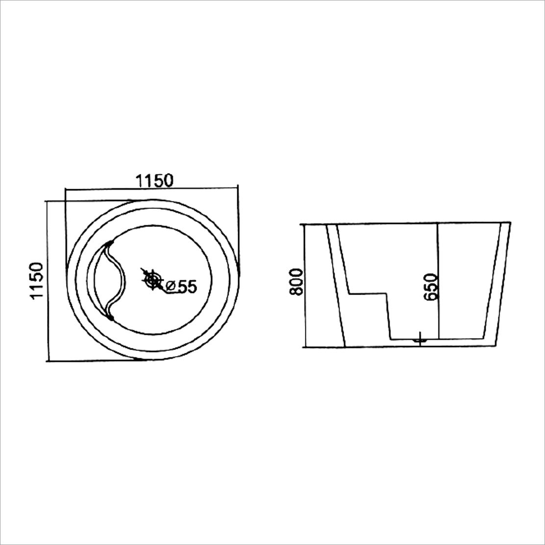 Bồn tắm độc lập (DT-5001)