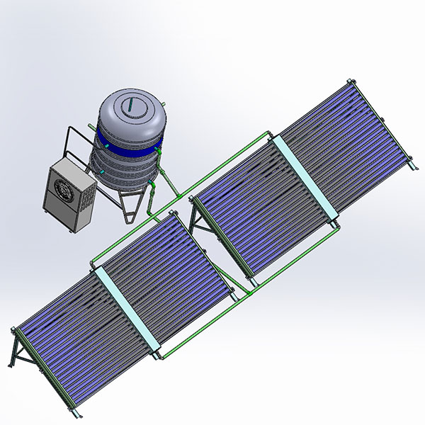 Thái Dương Năng dàn tổng 80 ống chân không 1000 lít