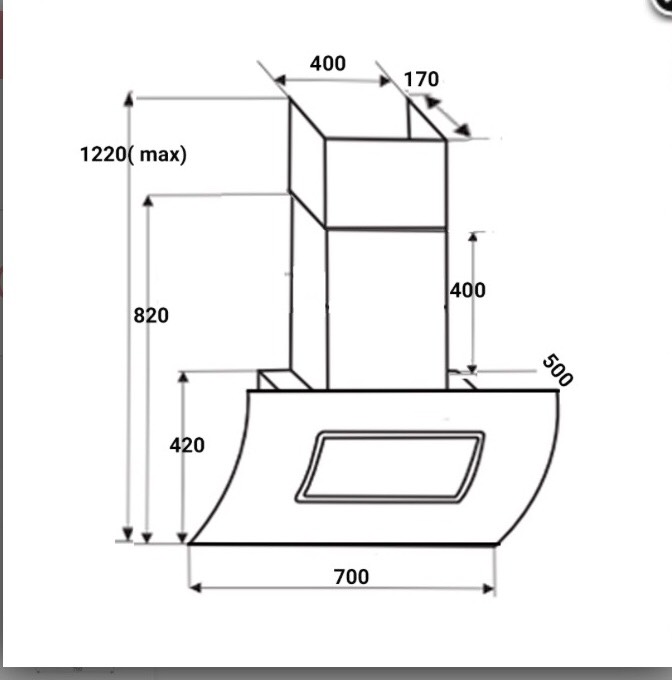 Máy hút mùi Chefs EH-R706E7B