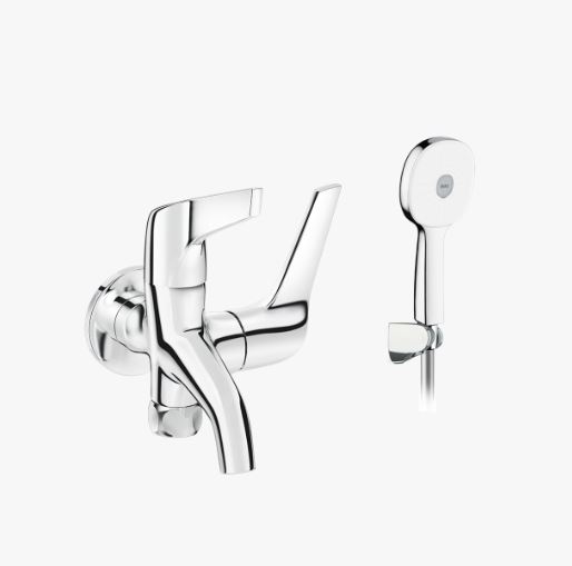 Vòi Sen Lạnh Inax BFV-17-8C Tay Sen Tăng Áp Mạ Crom