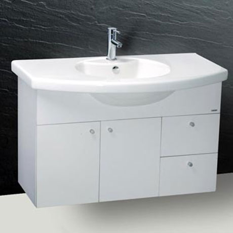 Chậu rửa mặt liền tủ Caesar LF5314+EH200V (Chưa có vòi)