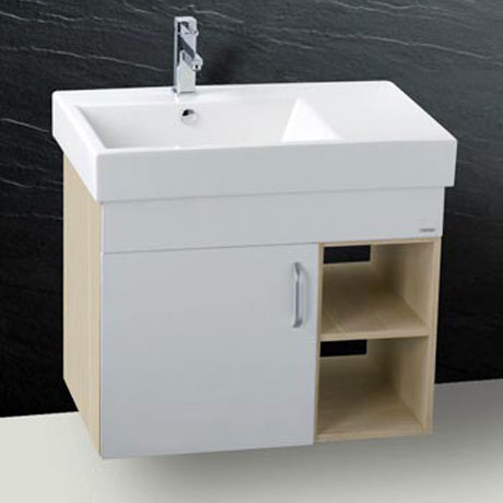 Chậu rửa mặt liền tủ Caesar LF5316+EH175VL (Chưa có vòi)