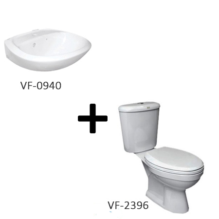 Bộ sản phẩm bồn cầu American VF-2396 + chậu lavabo VF-0940