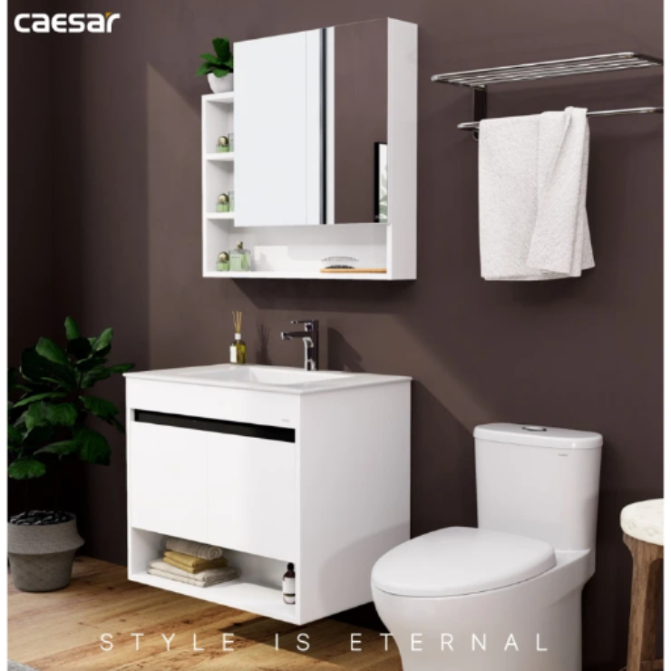 Bộ Tủ Lavabo Caesar LF5032/EH15032AV Treo Tường 750x500mm