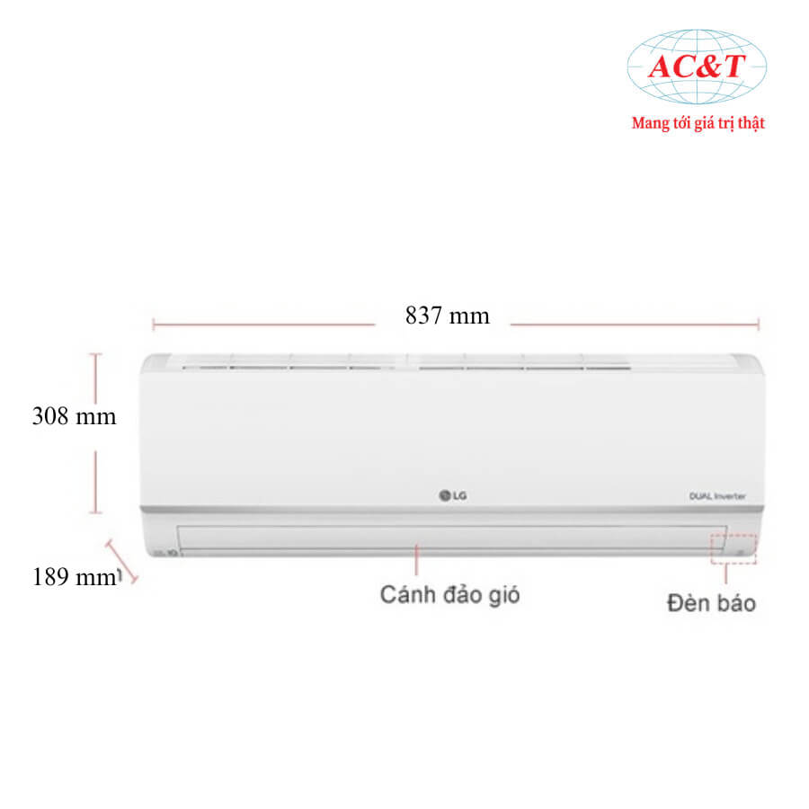 Điều hòa LG DUALCOOL™Inverter 1 chiều 12.000 BTU (1.5HP)|V13API1