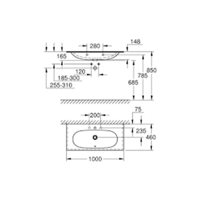 Lavabo bán âm GROHE 3956600H