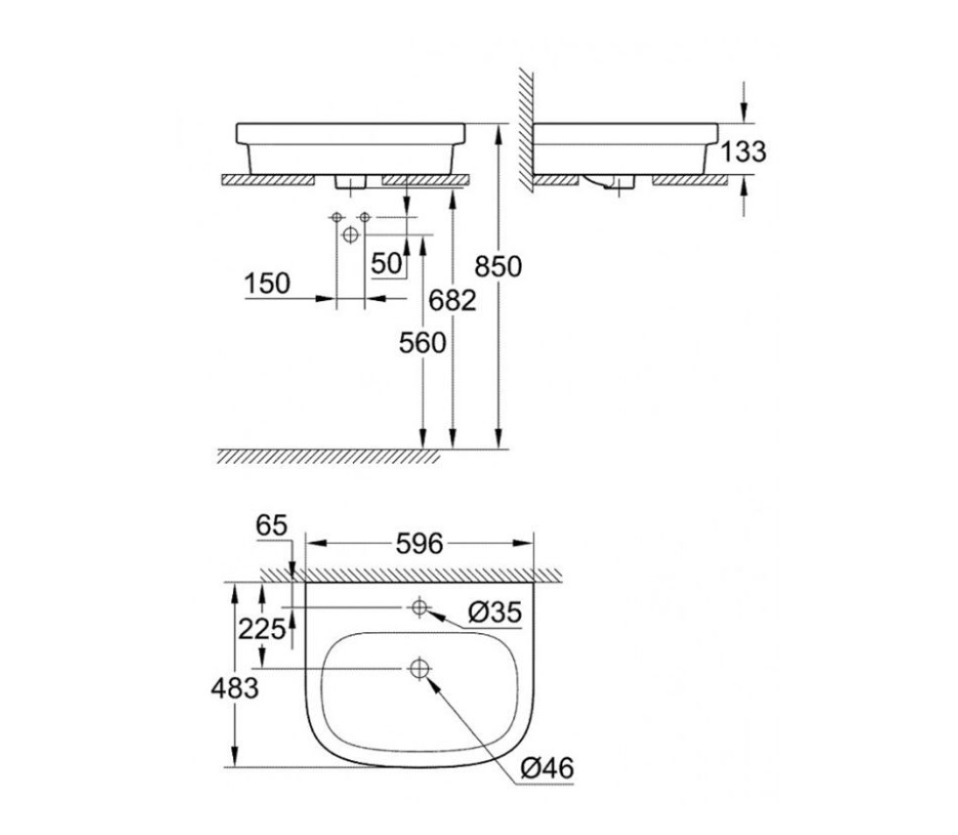 Lavabo đặt bàn GROHE 39198000