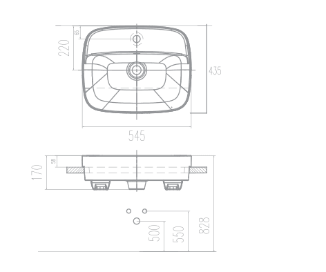 Chậu rửa lavabo American VF-0320 đặt nửa bàn