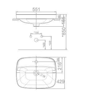 Chậu rửa đặt bàn American VF-0420