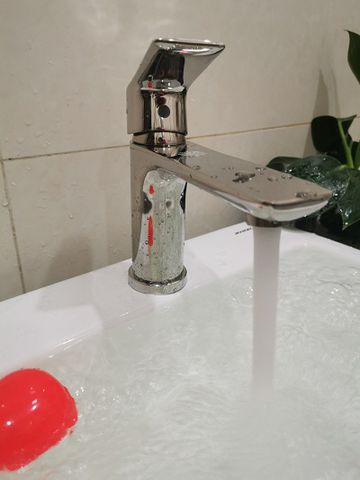 Vòi lavabo nóng lạnh inox 304 Bóng gương FX-523V