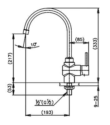 Vòi rửa bát lạnh Cotto CT151A