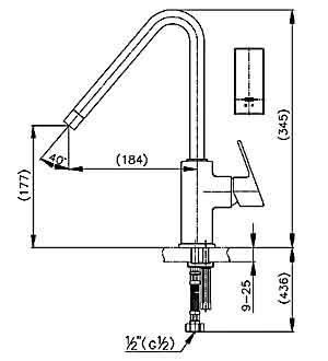 Vòi rửa bát nóng lạnh Cotto CT287A