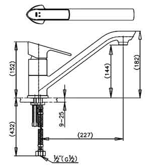 Vòi rửa bát nóng lạnh Cotto CT526A