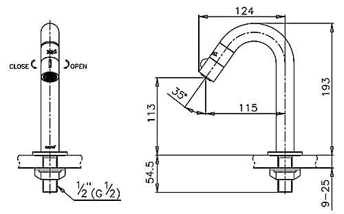 Vòi lạnh Cotto CT1061