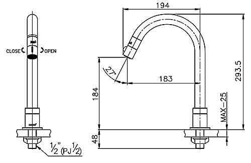 Vòi rửa bát lạnh Cotto CT1063