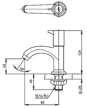 Vòi lạnh Cotto CT1086C27