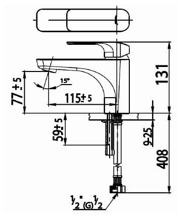 Vòi rửa nóng lạnh Cotto CT1132A