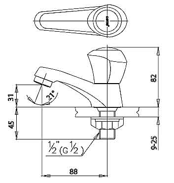 Vòi lạnh Cotto CT160C11