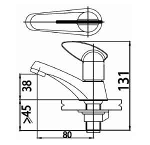 Vòi lạnh Cotto CT162C36