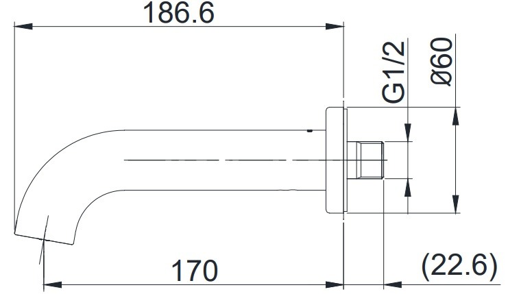 Vòi Xả Bồn TOTO TBG11001B Âm Tường