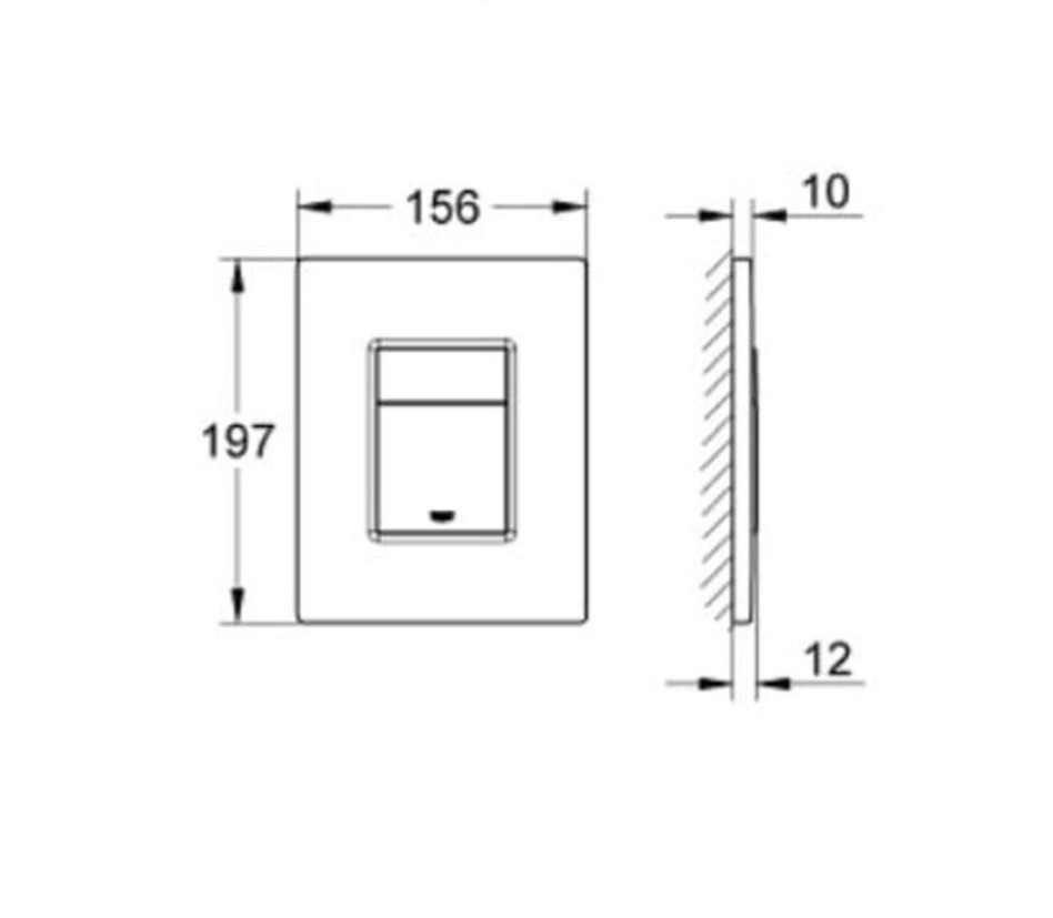 Mặt nạ xả nhấn GROHE 38732000