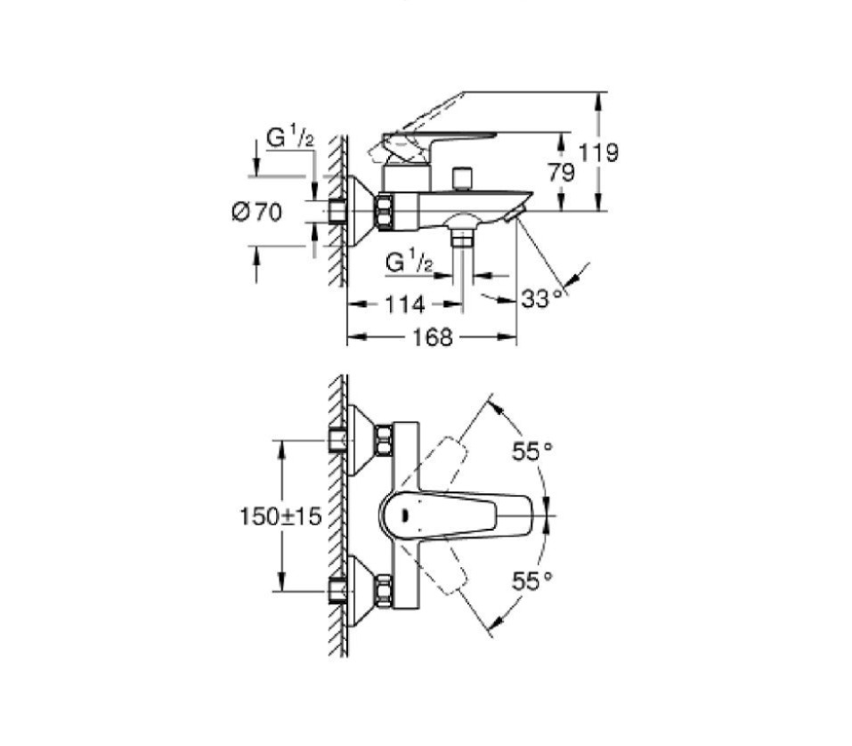 Sen tắm nóng lạnh GROHE 23605001