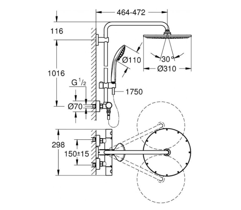 Sen cây nhiệt độ GROHE 26075000
