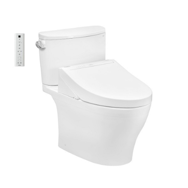 Bồn Cầu Hai Khối TOTO CS767CRW15 Kèm Nắp Rửa Điện Tử WASHLET Dòng C5