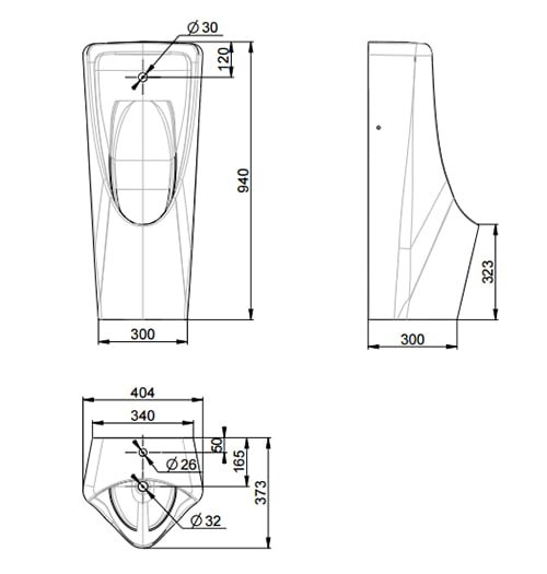 Bồn tiểu nam đặt sàn American WP-6605