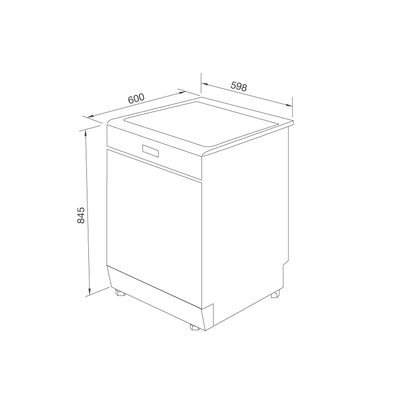 MÁY RỬA CHÉN MALLOCA WQP12-5201E