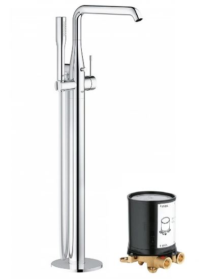 Vòi Sen Xả Bồn Tắm Đặt Sàn Grohe Essence New 23491001/29086000