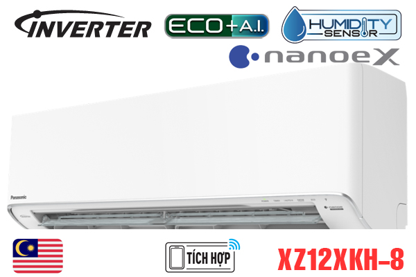 Điều hòa Panasonic 2 chiều Inverter 11900 BTU CU/CS-XZ12XKH-8