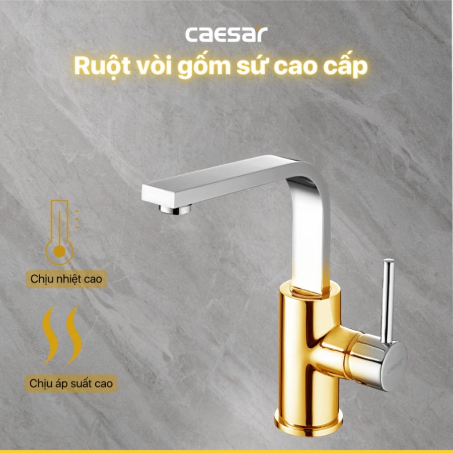 Vòi Lavabo Caesar B390CBU Nóng Lạnh