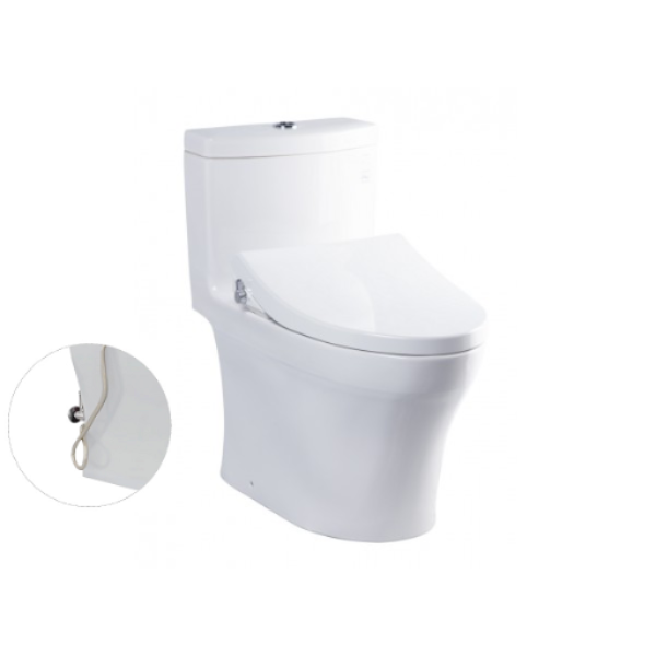 Bồn cầu 1 khối TOTO MS889DRE4 kèm nắp rửa cơ TCW1211A