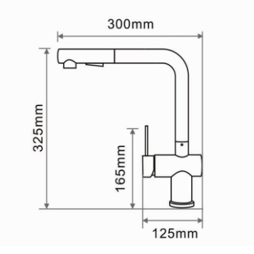 Vòi rửa bát Geler GL-4058C nóng lạnh