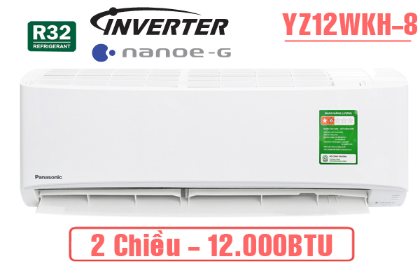Điều hòa Panasonic 2 chiều 12000BTU inverter CS/CU YZ12WKH-8