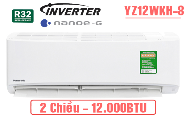 Điều hòa Panasonic 2 chiều 12000BTU inverter CS/CU YZ12WKH-8