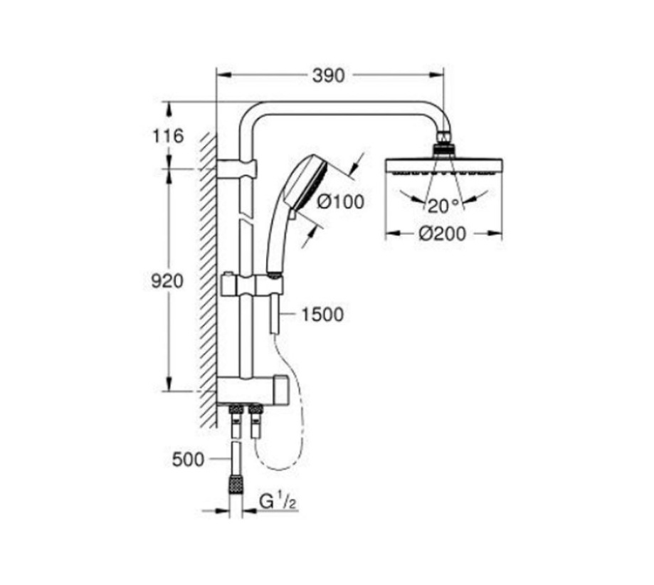 Thân sen GROHE 26453001