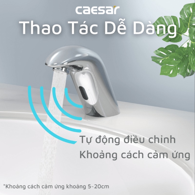 Vòi rửa lavabo cảm ứng Caesar A910