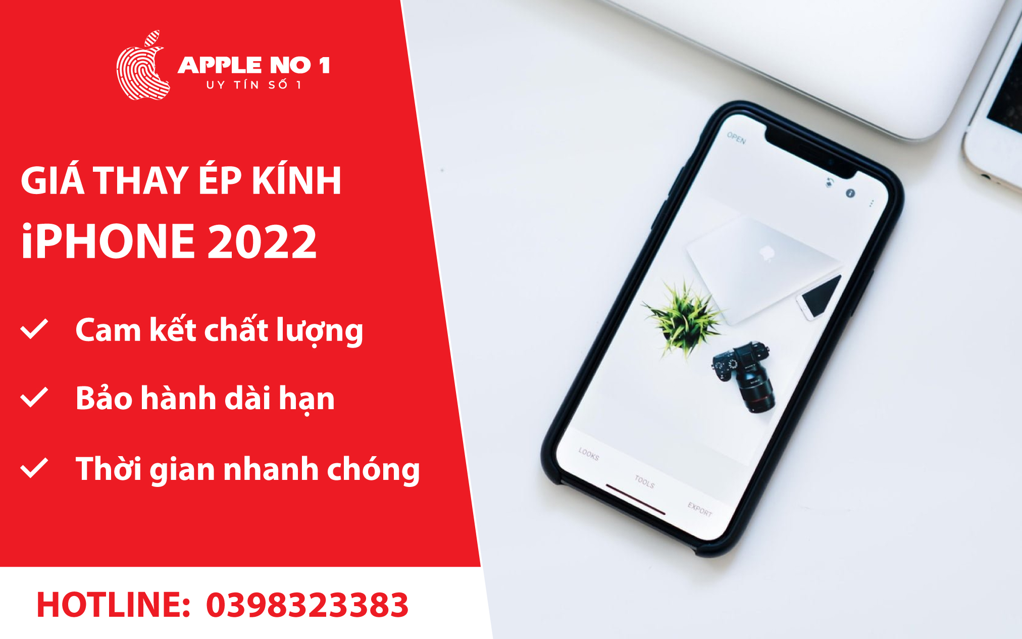 Giá dịch vụ thay ép kính iPhone mới nhất Hà Nội