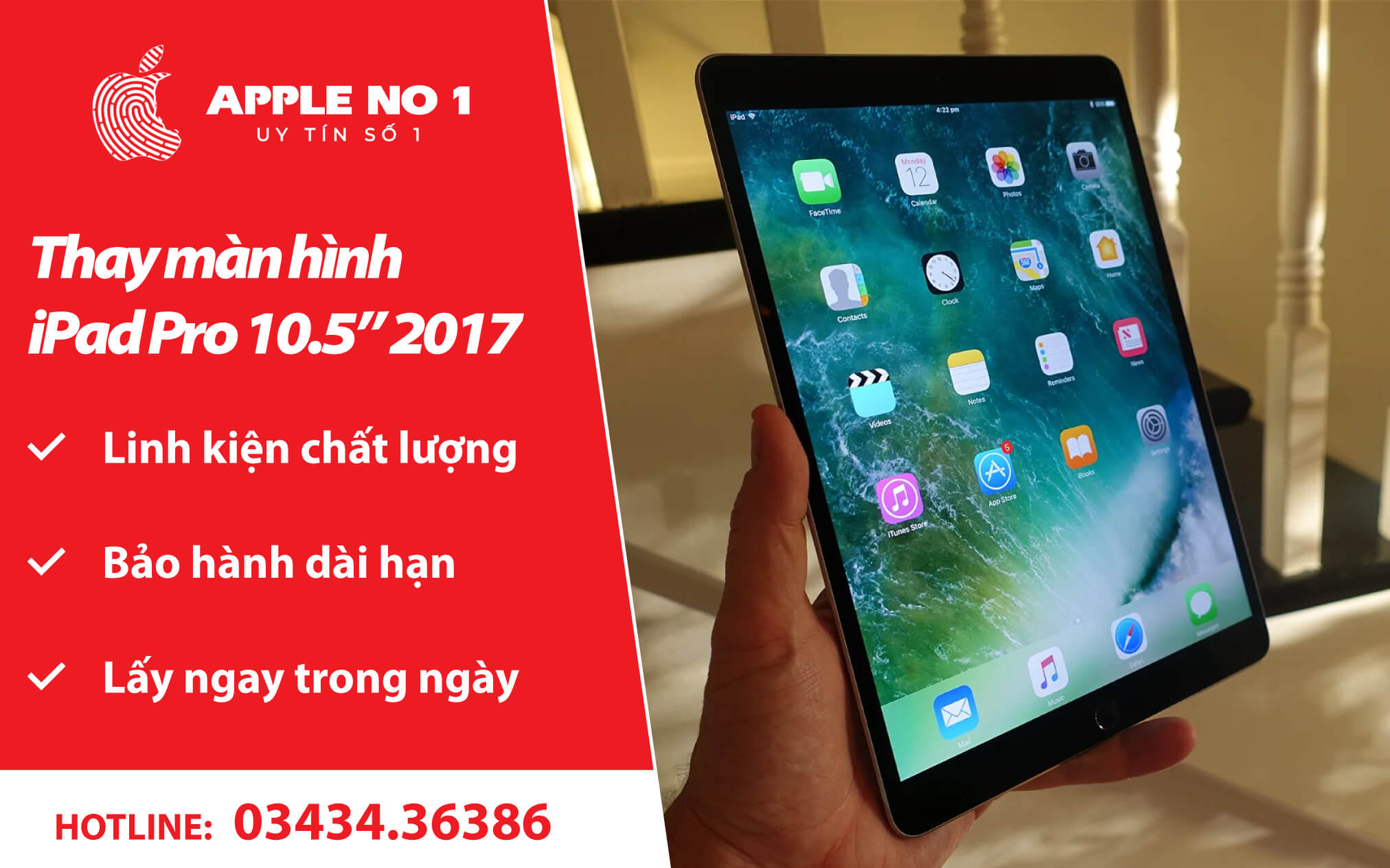 thay màn hình ipad pro 10.5 inch - apple no.1