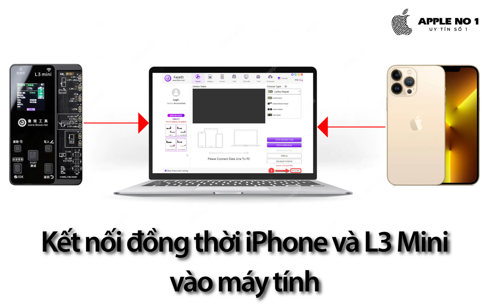 Sửa Face iD iPhone bằng Luban L3 Mini