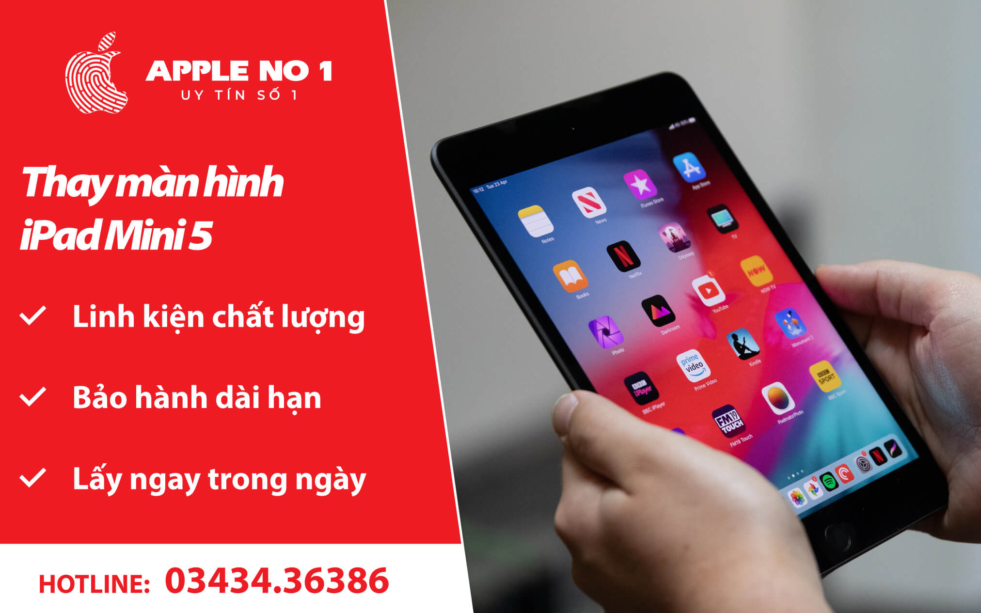 thay màn hình ipad mini 5 - apple no.1