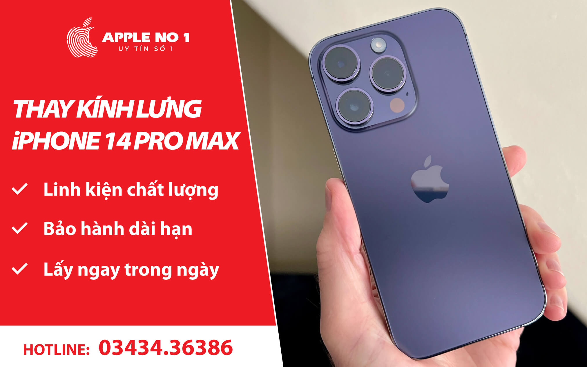 Dịch vụ thay kính lưng uy tín, lấy ngay tại Apple No.1