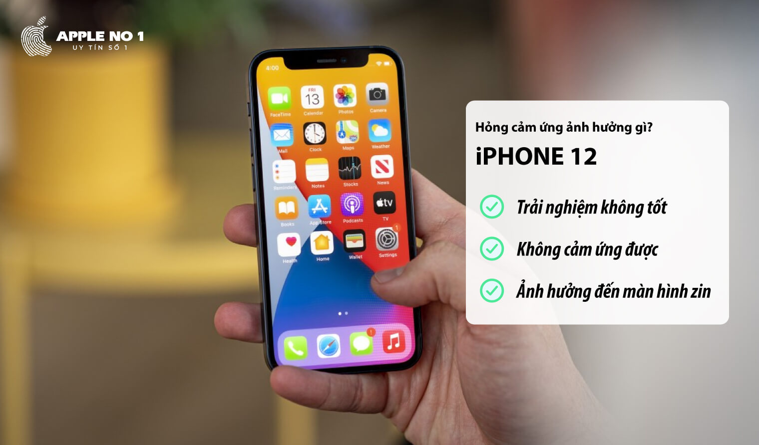 hong kinh cam ung gay ra nhung rac roi gi cho nguoi dung va iphone 12?