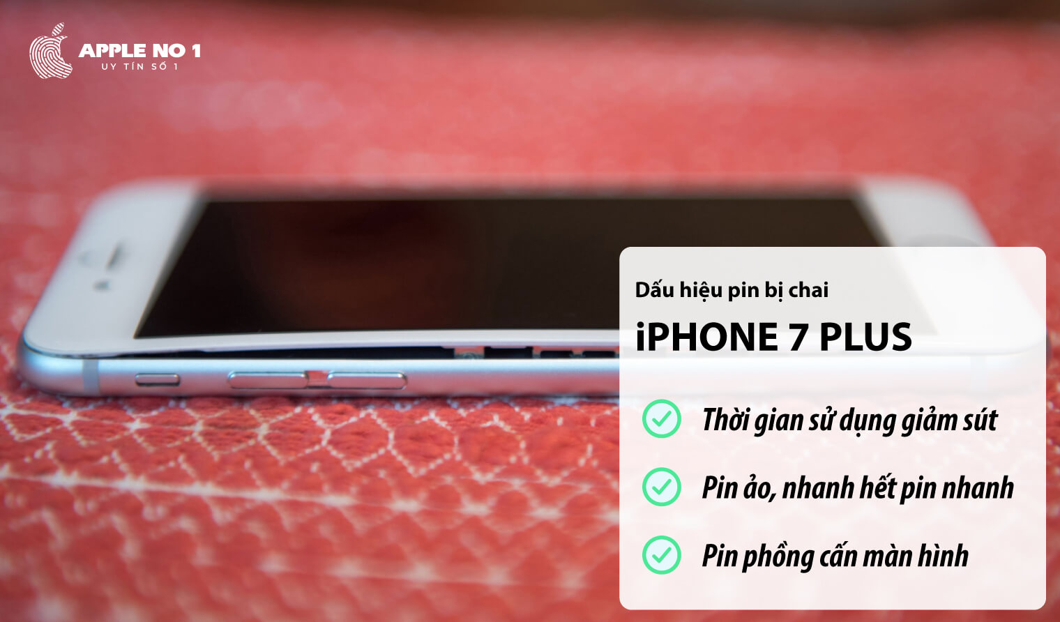 dau hieu pin iphone 7 plus bi hong